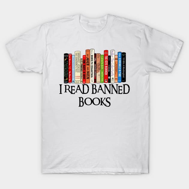 I Read Banned Books T-Shirt by Xtian Dela ✅